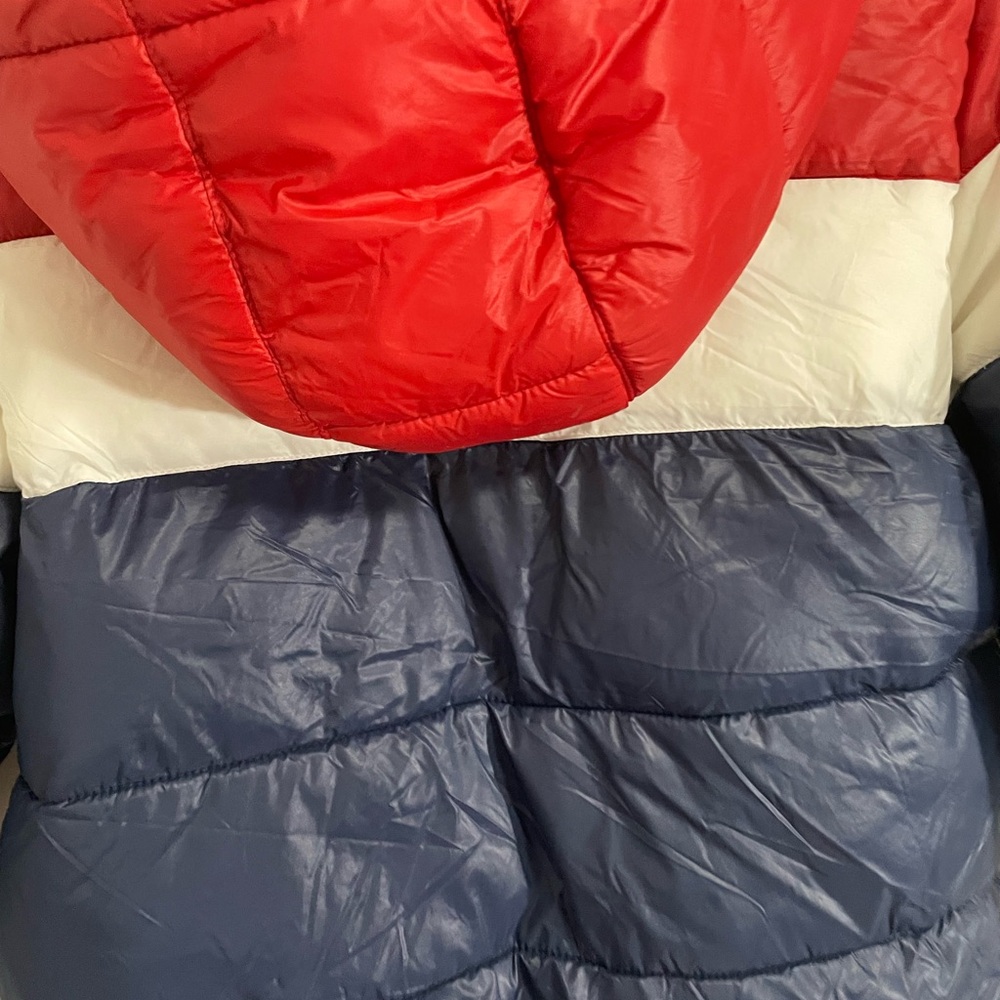 Levi's Red White Blue Boys Large Puffer Jacket - Picture 7 of 15